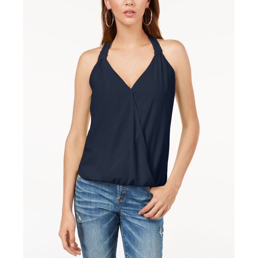 Surplice Blouson Tank Top